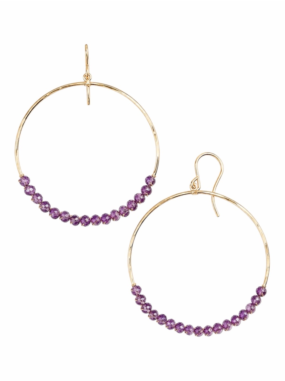SONYA RENÉE LEYLA SEMIPRECIOUS AMETHYST EARRINGS - BRAND NEW